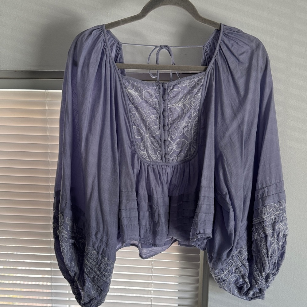 Anthropologie Periwinkle Blouse